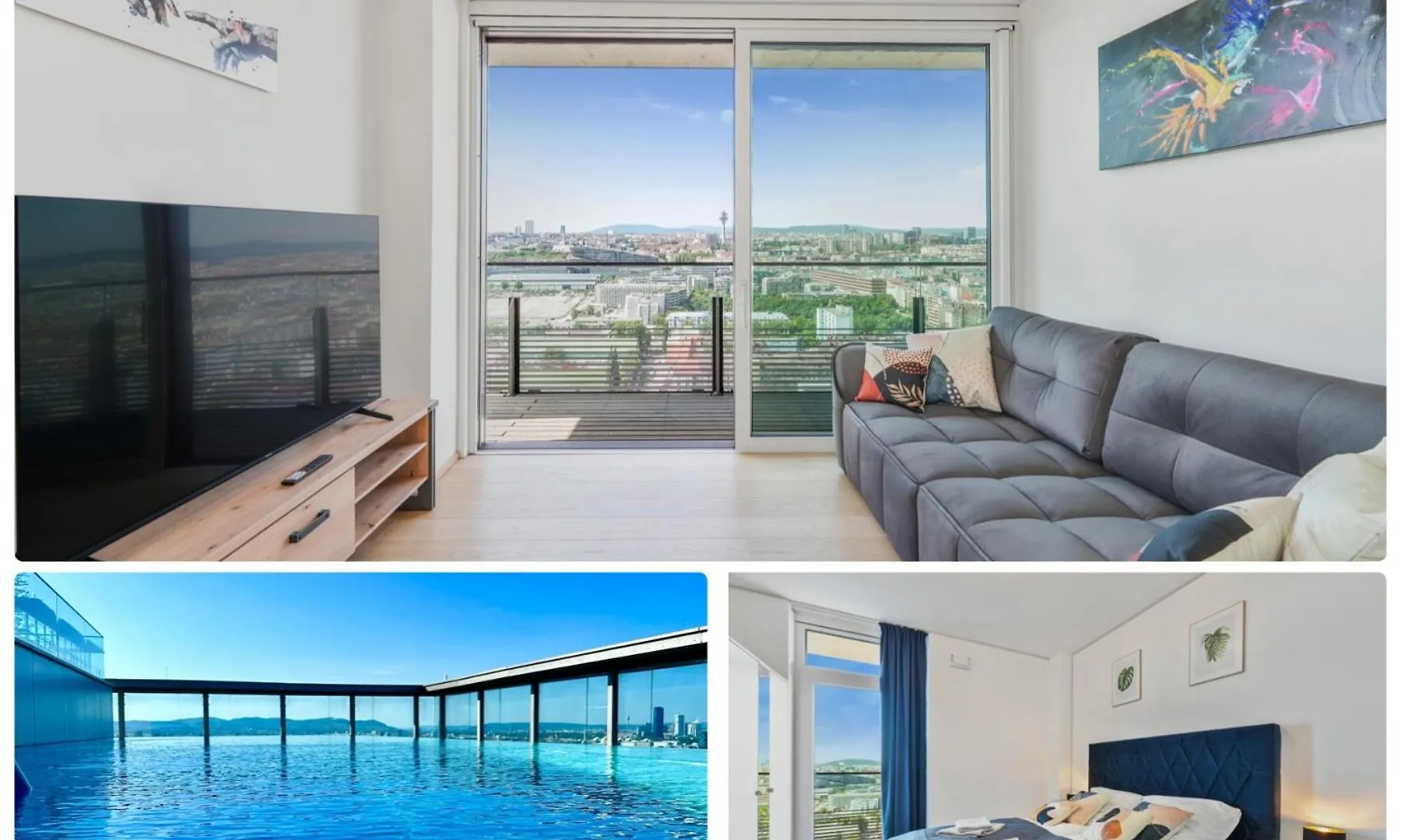 Luxury Penthouse I Rooftop Pool I Self Check-In Wien